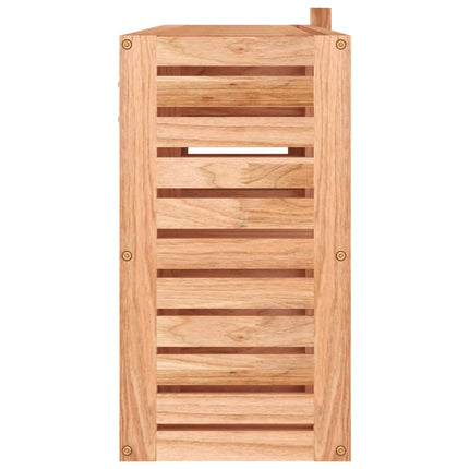 spejlskab 80x17x34 cm massivt valnøddetræ