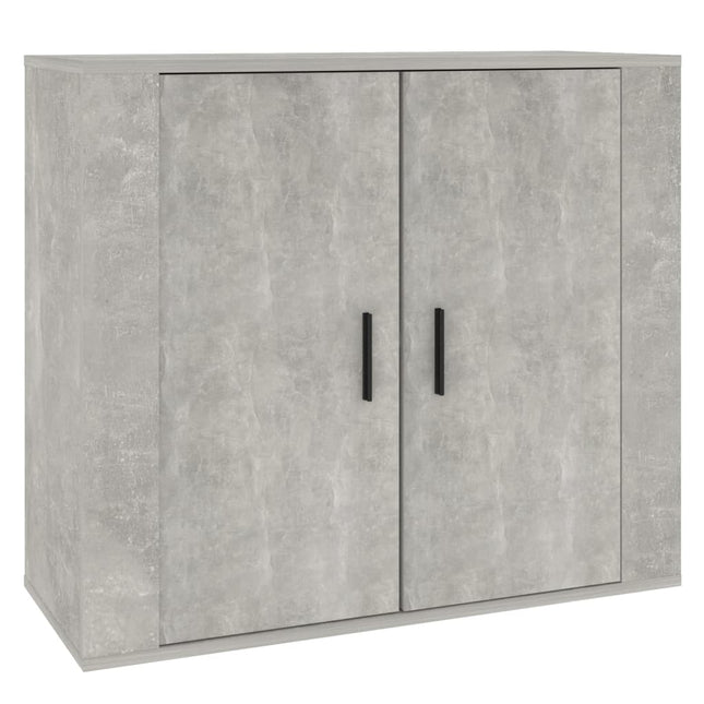 skænk 80x33x70 cm konstrueret træ betongrå