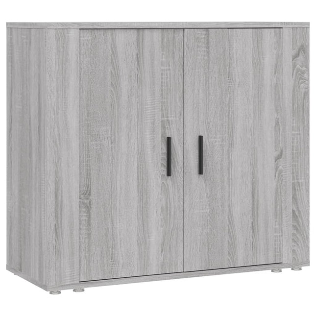 skænk 80x33x70 cm konstrueret træ grå sonoma-eg
