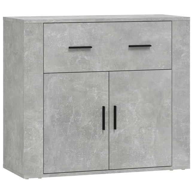 skænk 80x33x70 cm konstrueret træ betongrå