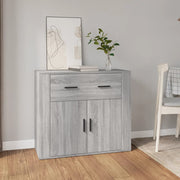 skænk 80x33x70 cm konstrueret træ grå sonoma-eg
