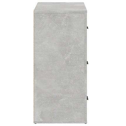 skænk 80x33x70 cm konstrueret træ betongrå