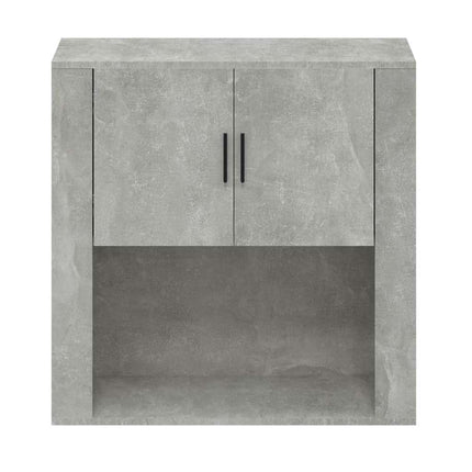 vægskab 80x33x80 cm konstrueret træ betongrå