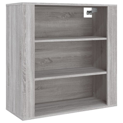 vægskab 80x33x80 cm konstrueret træ grå sonoma-eg