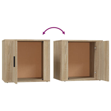 sengeborde 50x39x47cm 2 stk. sonoma-eg
