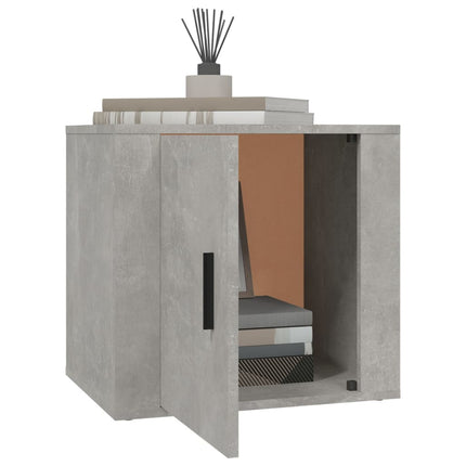 sengebord 50x39x47 cm betongrå