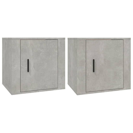sengebord 50x39x47 cm 2 stk. betongrå