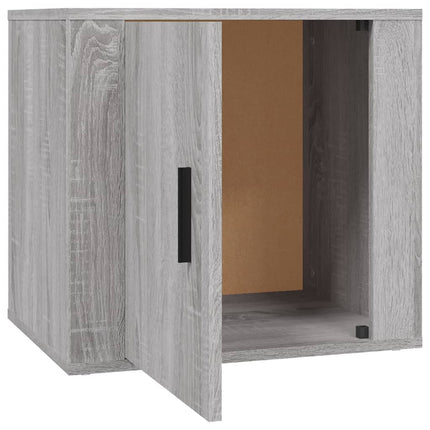 sengebord 50x39x47 cm grå sonoma-eg