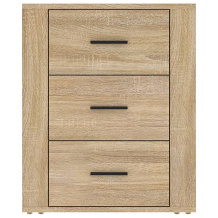 sengebord 50x36x60 cm konstrueret træ Sonoma egetræsfarve