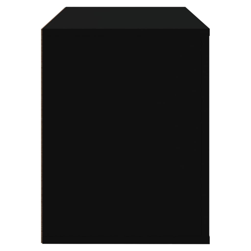 skoreol 80x35x45 cm konstrueret træ sort