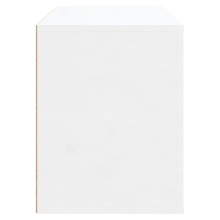 skoreol 80x35x45 cm konstrueret træ hvid højglans