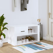 skoreol 80x35x45 cm konstrueret træ hvid højglans