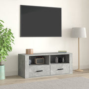 tv-bord 100x35x40 cm konstrueret træ betongrå
