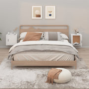 væghængte sengeborde 2 stk. 50x30x47 cm hvid