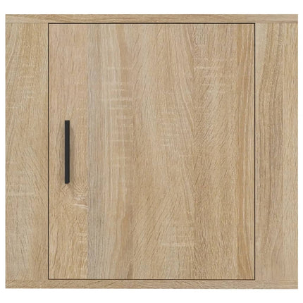 væghængte sengeborde 2 stk. 50x30x47 cm sonoma-eg