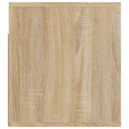 væghængt sengebord 50x36x40 cm Sonoma-eg