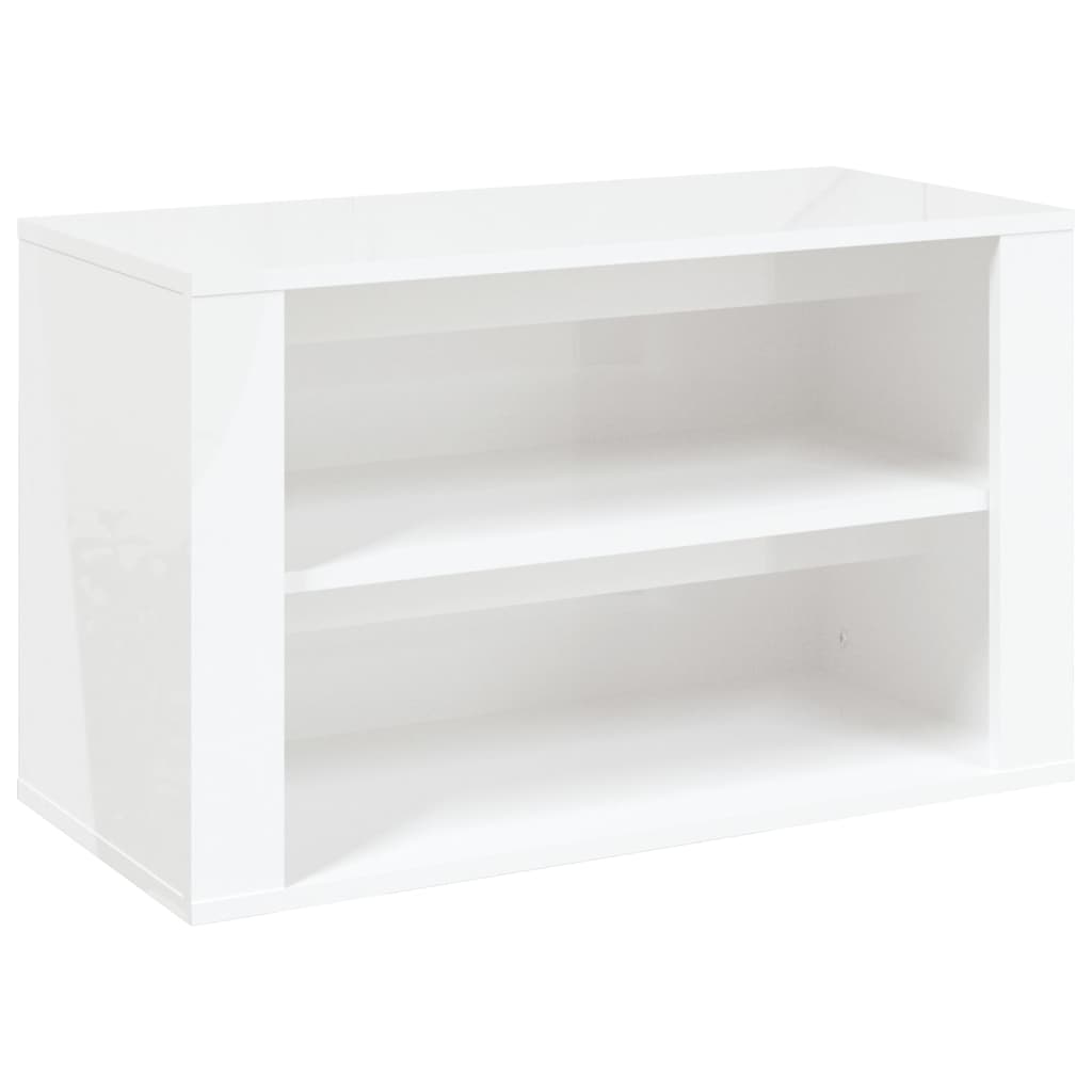 skoreol 75x35x45 cm konstrueret træ hvid højglans