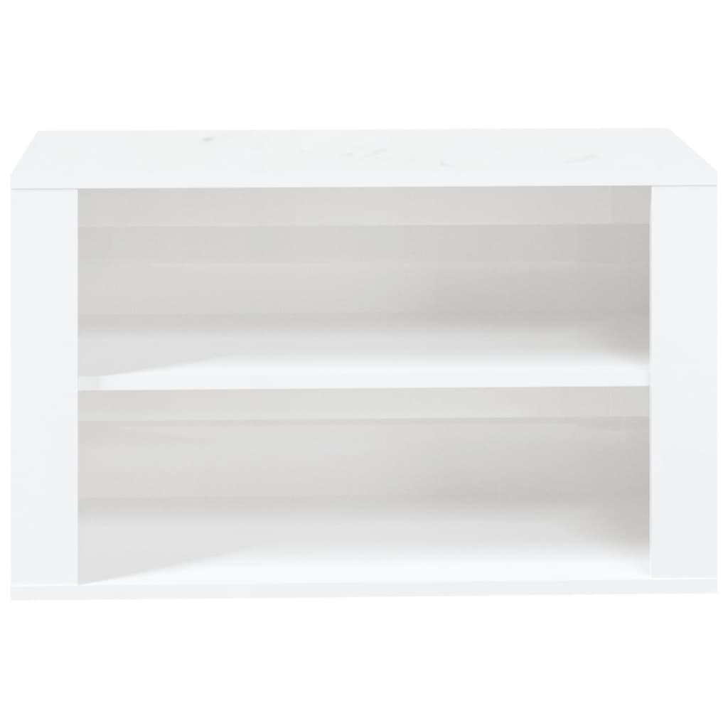 skoreol 75x35x45 cm konstrueret træ hvid højglans