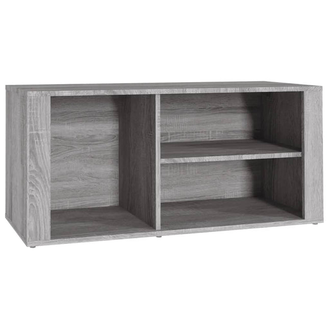 skoskab 100x35x45 cm konstrueret træ grå sonoma-eg