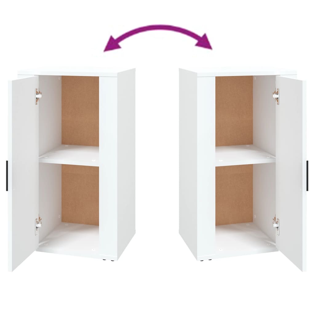 skænk 40x33x70 cm konstrueret træ hvid