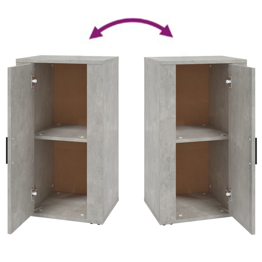 skænk 40x33x70 cm konstrueret træ betongrå