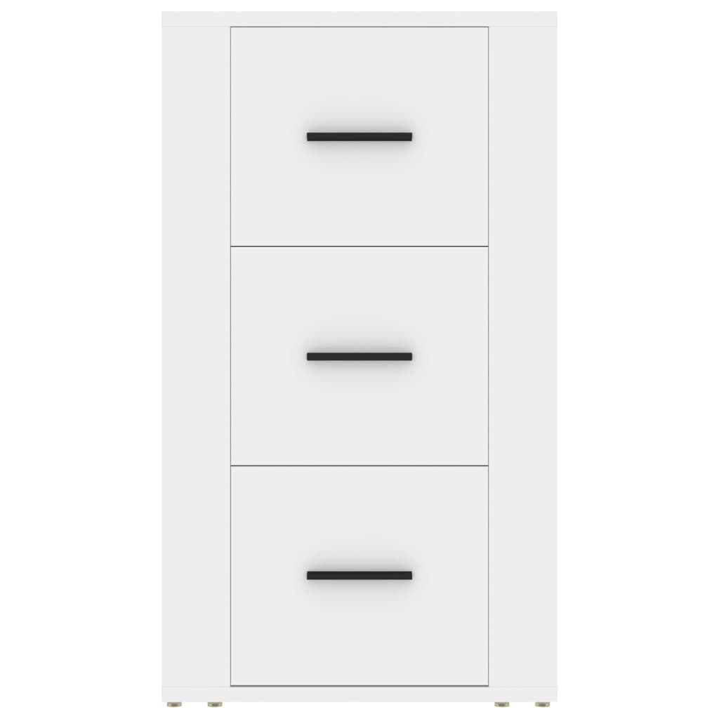 skænk 40x33x70 cm konstrueret træ hvid