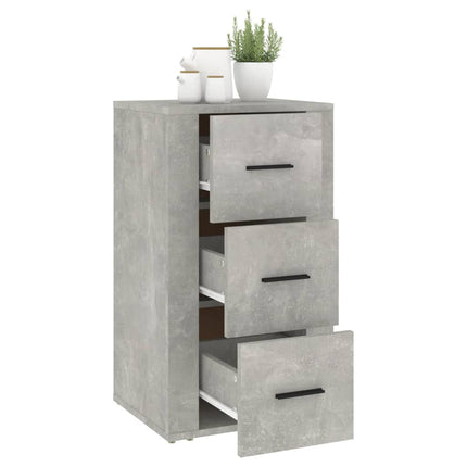 skænk 40x33x70 cm konstrueret træ betongrå