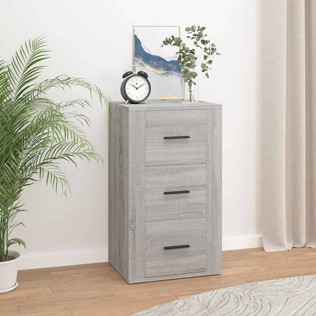 skænk 40x33x70 cm konstrueret træ grå sonoma-eg