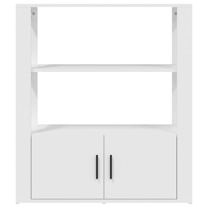 skænk 80x30x90 cm konstrueret træ hvid