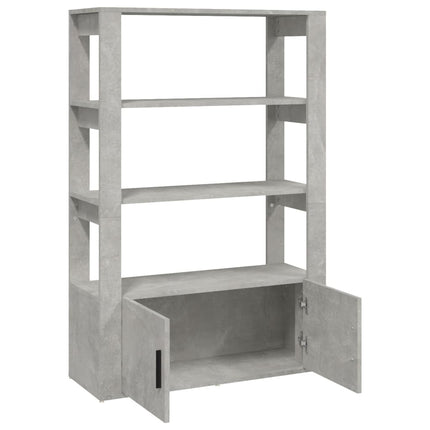 skænk 80x30x119,5 cm konstrueret træ betongrå
