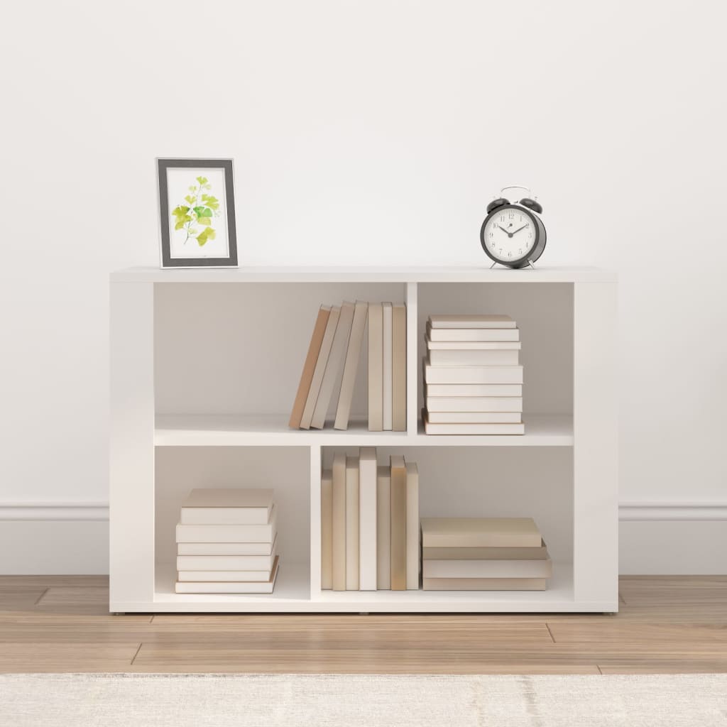 skænk 80x30x54 cm konstrueret træ hvid