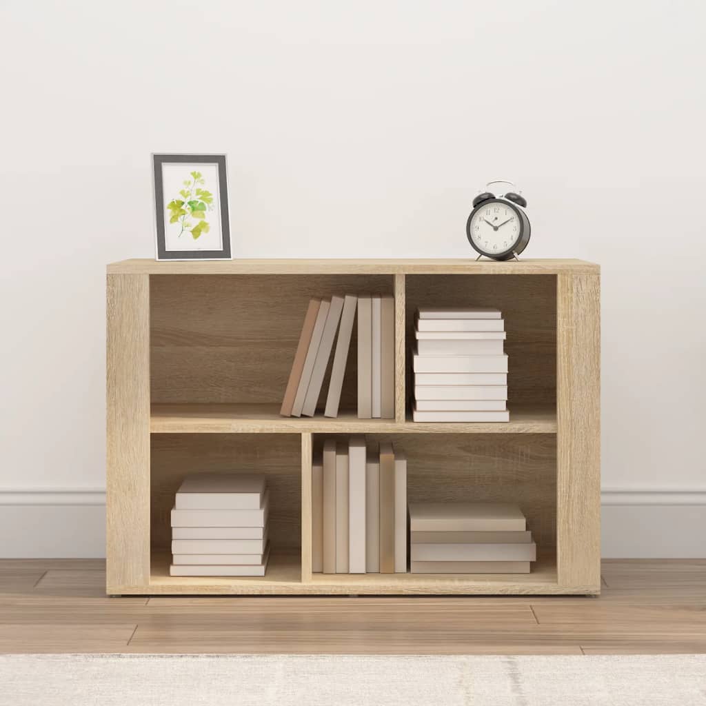 skænk 80x30x54 cm konstrueret træ sonoma egetræsfarve