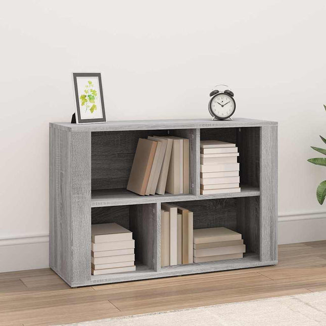 skænk 80x30x54 cm konstrueret træ grå sonoma-eg