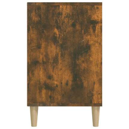 skoskab 102x36x60 cm konstrueret træ røget egetræsfarve