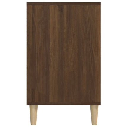 skoskab 102x36x60 cm konstrueret træ brun egetræ