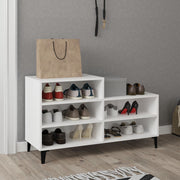 skoreol 102x36x60 cm konstrueret træ hvid
