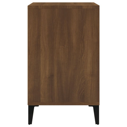 skoskab 102x36x60 cm konstrueret træ brun egetræ