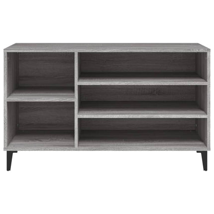 skoskab 102x36x60 cm konstrueret træ grå sonoma-eg