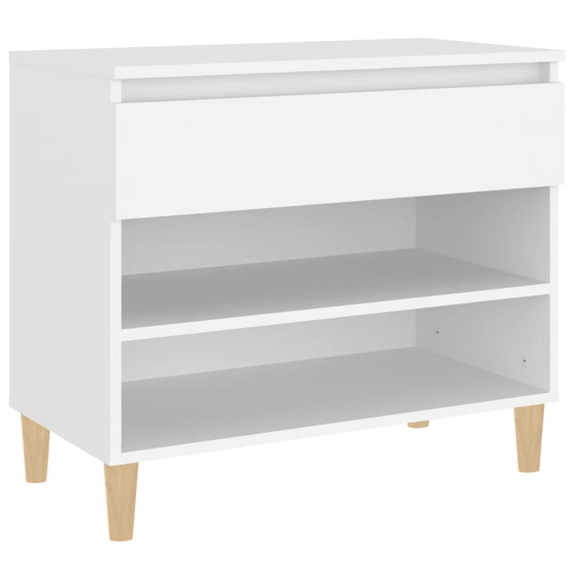 skoreol 70x36x60 cm konstrueret træ hvid
