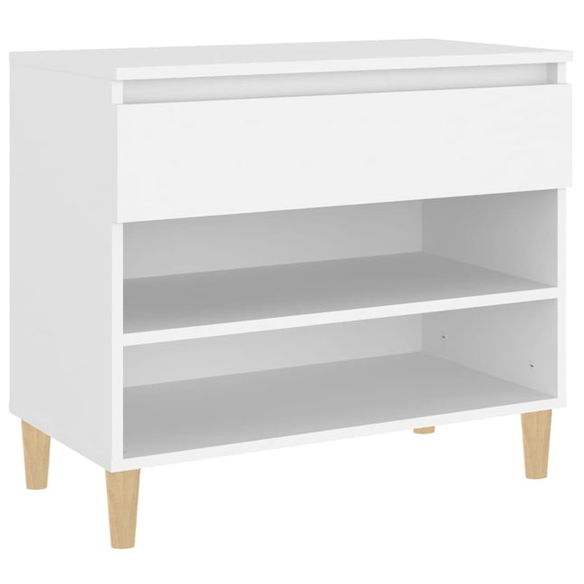 skoreol 70x36x60 cm konstrueret træ hvid
