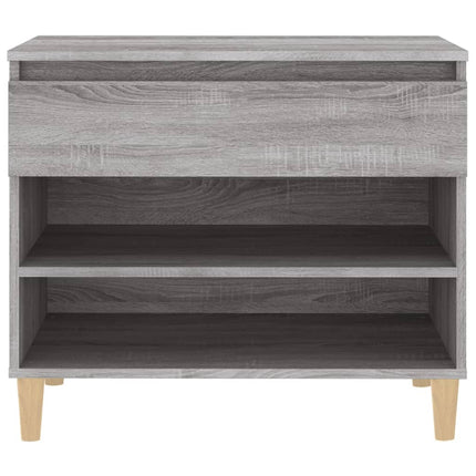skoskab 102x36x60 cm konstrueret træ grå sonoma-eg
