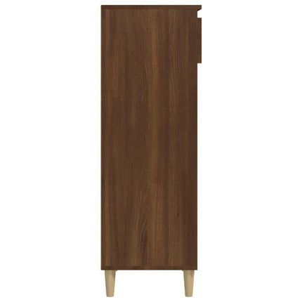 skoreol 40x36x105 cm konstrueret træ brun egetræsfarve