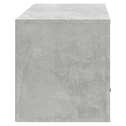 væghængt skoskab 70x35x38 cm konstrueret træ betongrå