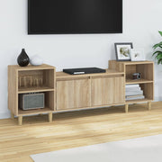 tv-bord 160x35x55 cm konstrueret træ sonoma-eg