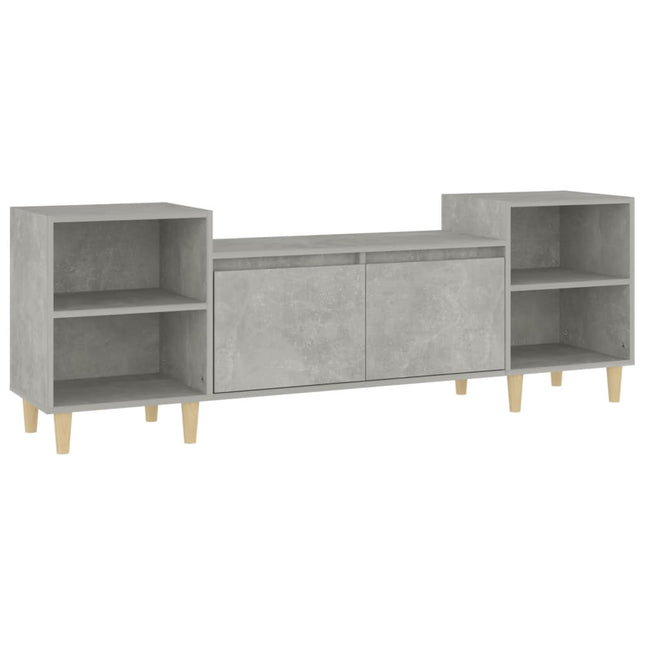 tv-bord 160x35x55 cm konstrueret træ betongrå