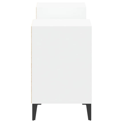 tv-bord 160x35x55 cm konstrueret træ hvid