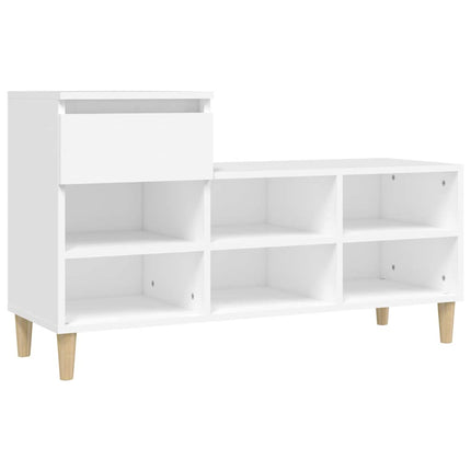 skoreol 102x36x60 cm konstrueret træ hvid
