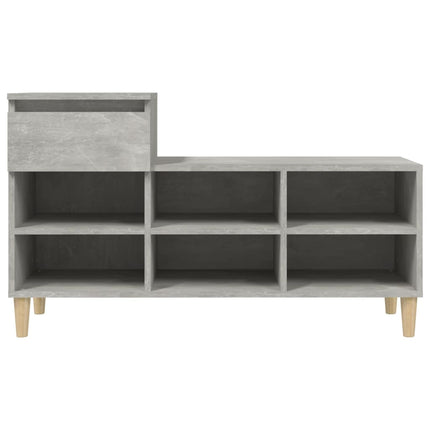skoreol 102x36x60 cm konstrueret træ betongrå