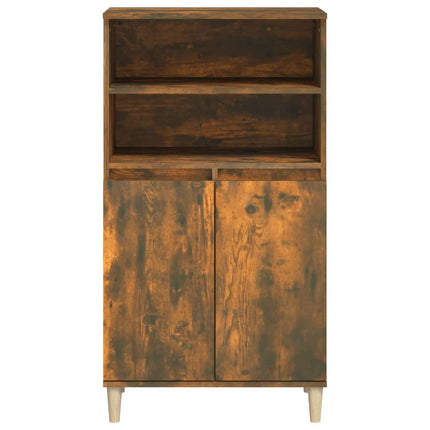 skab 60x36x110 cm konstrueret træ Røget egetræ