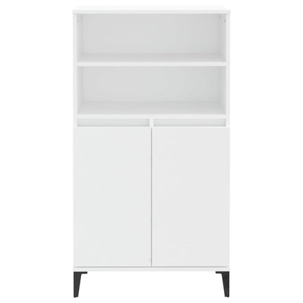 skab 60x36x110 cm konstrueret træ hvid